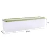 Caja de Almacenamiento para Fideos Rectangular de Plástico Caja de Almacenamiento de Alimentos para Refrigerador con Tapa Caja Sellada para Granos y Fideos de Cocina