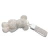 Llavero colgante de oso violento de caricatura de diamante en polvo ligero, accesorios de decoración colgante de muñeca exquisita tridimensional