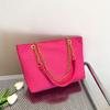 Bolsa Casual Grande Capacidade para o Dia a Dia 2026 Nova Moda Textura Bolsa de Ombro Retro Corrente Simples Bolsa Tote Saco