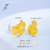 Accesorios DIY de la Tienda de Oro Puzuo, Mismo Estilo que Colgante de Caballo del Zodiaco Chapado en Oro, Nuevo Estilo Chino, Collar de Riqueza Instantánea, Lujo Ligero para Mujeres