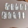 Uñas de Manicura Hechas a Mano Uñas Portátiles Puro Deseo Parche de Manicura Uñas Postizas Hechas a Mano Uñas Portátiles Uñas de Alta Gama
