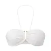 Top de tirantes para mujer, verano 2025, nuevo, fino, para yoga, cuello halter, cuello en V, tirante fino, top tipo tubo, sujetador