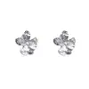 Brincos de flor tridimensional irregulares de vento frio design de nicho feminino simples requintado versátil temperamento personalidade joia de orelha