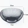 Cesta de Frutas Criativa Estilo Nórdico, Bandeja de Frutas Moderna Simples de Ferro, Caixa de Lanches para Mesa de Centro Doméstica na Sala de Estar, Bandeja de Frutas Secas