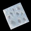 Série Marinha concha múltipla concha de silicone molde espelho epóxi