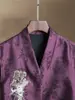 Chaleco de Perlas de Seda y Lana Estilo Chino Nuevo para Mujer, Temporada Primavera 2026, Top Chaleco Cardigan de Seda de Morera