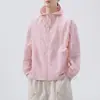 Ropa con Protección Solar para Hombre Verano Nuevo Estilo Ligera y Delgada Sensación de Hielo Transpirable con Capucha Ropa con Protección Solar para Hombre y Mujer Ocio al Aire Libre Ropa para la Piel Chaqueta