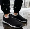 Zapatos de Tela Old Beijing para Hombre, Cálidos de Invierno, Forrados de Felpa, Engrosados, Antideslizantes, Impermeables, Zapatos de Algodón para Padre de Mediana Edad y Anciano, Zapatos Antideslizantes para Ancianos