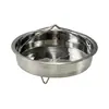 Cesta para Cozinhar no Vapor 316 Bandeja para Cozinhar no Vapor de Aço Inoxidável 316L com Furos Design de Alça Adequada para Múltiplas Panelas Bordas Arredondadas Não Cortam as Mãos