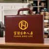Caja de Almacenamiento de Pólizas de Seguro Fuld Ping An Pacífico PICC Vida Xinhua Taikang Maletín de Contratos Caja de Regalo