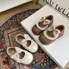 Zapatos de Frijol Estilo Coreano para Niñas, Nuevo Modelo Primavera 2026, Zapatos de Cuero para Niños, Zapatos Dulces de Princesa con Suela Suave para Bebé