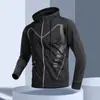 Jaqueta Esportiva Transfronteiriça Corrida Outono Roupas Fitness Ciclismo Corta-vento Com Capuz Treinamento Manga Longa Jaqueta de Montanhismo Roupa Externa