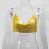 Ventas Directas de Fábrica Transfronterizo Estación Independiente para Discoteca de Mujeres Aliexpress Cadena de Metal Lentejuela Tirantes Tubo Superior 842