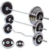 Equipamento de Fitness Sino de Ombro Galvanizado Barra de Agachamento para Homens e Mulheres 100kg50kg Barra Curva Conjunto de Barra de Levantamento de Peso para Casa
