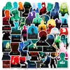 50 Adesivos Decorativos Personalizados Sem Rosto com Paisagens Humanoides Criativas e Oníricas da Amazon (Entrega Internacional)