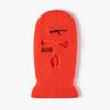 Gorro de punto bordado AK de tres agujeros nuevo transfronterizo bordado personalizado gorro para montar al aire libre a prueba de frío cálido con protección para las orejas