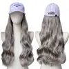 Peluca europea y americana transfronteriza para mujer, peinado rizado largo 99J, uso diario, gorra integrada, peluca ondulada grande