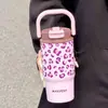 Taza Térmica de Acero Inoxidable 316 con Dibujos Animados, Portátil de Alto Valor para Mujer, con Doble Popote, Taza de Agua, Tetera para Niños