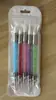 Caneta de Silicone para Nail Art, Caneta para Pressionar Adesivos, Caneta para Esculpir, Multifuncional, Relevo, Esfregar, Ferramenta para Pó Espelho Mágico, Caneta Ferramenta, Caneta para Nail Art