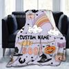 Manta de Franela con Temática de Halloween Transfronteriza Suave Cómoda Manta para Sofá Cama Oficina Camping Manta Multifuncional