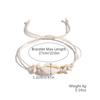 Venta Caliente Transfronteriza Pulsera Estilo Verano Océano Concha Estrella de Mar Tortuga Pulsera Tejida Pulsera Elástica de Perlas Costera