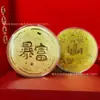 Shuibei Mismo Estilo Moneda de Oro 50mg Oro Puro 999 Riqueza Instantánea Moneda de Oro Conmemorativa Regalo de Cumpleaños Venta al por Mayor