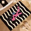 Alfombrilla de baño ovalada absorbente de tierra de diatomeas con forma de Dachshund, alfombrilla de baño antideslizante, felpudo para la entrada del baño, alfombra estampada