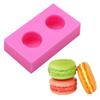 Molde de silicone para macaron flip açúcar chocolate bolo decoração molde DIY molde de assar