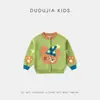 [100% Algodón] Suéter Infantil Dudu 2026 Nuevo Estilo Otoño Ropa Exterior para Bebé Ropa de Otoño Cárdigan para Niñas