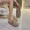 Zapatos Casuales Elegantes Antideslizantes con Dedos al Aire, Cómodos y Versátiles, Mocasines de Moda con Puntera de Pedrería, Nuevos para Primavera y Otoño 2025