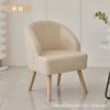 Sillón tipo sofá individual para dormitorio, apartamento pequeño, de madera maciza, para balcón, para ocio, tipo sofá individual