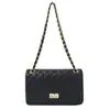 Bolso de Hombro Único con Cadena de Nicho de Moda para Mujer 2026 Nuevo Estilo Coreano Versátil Bordado Acolchado de Diamantes con Hilo Bolso Cruzado con Cierre Pequeño Cuadrado