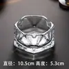 Cinzeiro de Cerâmica Estilo Chinês com Acabamento Dourado Criativo Cinzeiro de Porcelana Cinzeiro de Mesa para Hotel de Luxo Personalizável LO