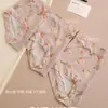 Roupa Íntima Caitian Verão Seda Gelada 16182.16183.16185 Feminina Cintura Média Secagem Rápida Sem Costura Macia Confortável Estilo Doce