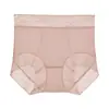 # 2347 # Bragas Suaves de Encaje de Cintura Alta, Sexy sin Costuras, Control Ligero del Vientre, Alta Elasticidad, Calzones Transpirables para Mujer, Estilo Más Vendido