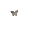 Plata de Ley S925 Chapada en Oro Botón Pequeño Cierre de Mariposa Pulsera Tejida Conector de Collar Accesorios Hechos a Mano para DIY