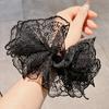 Scrunchie de Encaje Blanco Suave Flor para el Cabello Extra Grande Estilo Coreano para Mujer Goma para el Cabello de Alta Gama Accesorios para el Cabello Venta al por Mayor