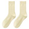 Calcetines Zhuji para mujer de verano delgados transpirables calcetines de tubo para mujer de malla sin costuras sueltos calcetines de luna de verano montón de calcetines de mujer
