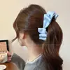 Pinza de plátano con lazo estilo coreano, pinza vertical, pinza de garra para coleta alta, tamaño grande para cabello grueso, pasador para mujer, pinza para la parte posterior de la cabeza, accesorio para el cabello