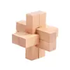 Cerradura Kongming de Mortaja y Espiga de Haya Cerradura Luban Juguete de Ocio para Niños Barril de Vino de Madera Juguete Educativo Transfronterizo para Personas Mayores