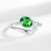 Transmisión en vivo súper ventas nuevo anillo de persona especial con forma de huevo de paloma ámbar lágrima de anillo de dedo con forma de huevo tendencia de moda personalidad joyería