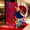 Decoração de Casamento Novo Estilo Chinês Guirlanda com Caractere Dupla Felicidade Parede de Fundo Parede de Fundo de Boas-Vindas para Banquete de Casamento Área para Fotos Suprimentos para Montagem de Ambiente
