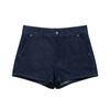 Comércio Exterior Europeu e Americano Feminino Atacado Gola Redonda Botão Único Jeans Casaco Shorts de Cintura Alta Conjunto 6929001