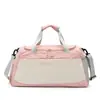 Bolsa Esportiva Fitness Multifuncional para Homens e Mulheres, Grande Capacidade, Separação de Seco e Molhado, Bolsa de Yoga e Natação Moderna, Bolsa de Viagem com Logo Estampado
