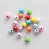 Campana Pequeña Redonda Pintada de 14 mm DIY Accesorios Creativos para Mascotas Color Caramelo Rodillo Metálico de Una Palabra Pintura en Spray Campana de Navidad