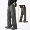Calça Cargo Casual Solta de Perna Reta para Esportes ao Ar Livre Masculina - Nova Coleção Outono 2025