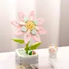 Atacado Dropshipping Flores de Blocos de Montar Compatíveis com Lego Vasos de Suculentas Brinquedos Educativos de Montagem para Meninas Dia do Professor