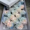 Flor de Jabón de 5 Capas Cabeza de Flor Grande Flor de Rosa Día de San Valentín Día de la Madre Ramo de Flores de Jabón Caja de Regalo Decoración DIY