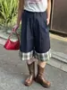 Roupas Femininas Y2K, Estampa Versátil de Bolinhas e Xadrez, Novo Estilo, Design Simples de Rua, Calça Longa Solta