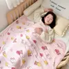 Manta de Toalha Classe A para Bebês e Crianças, Manta de Tricô de Algodão para Sofá, Manta de Soneca, Manta de Ar Condicionado para Aluno do Ensino Fundamental, Manta de Cama